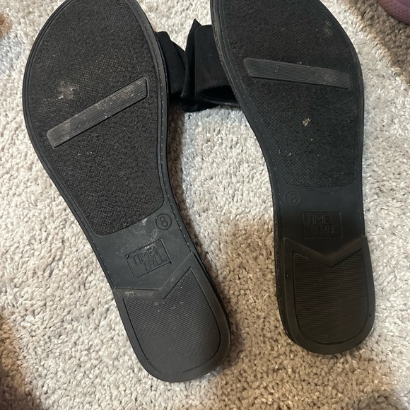 Black bow sandals - Picture 2 of 2